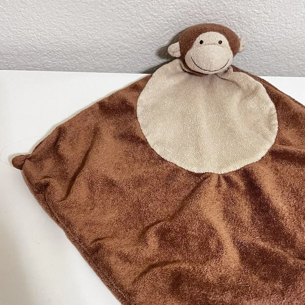 Angel Dear Brown Monkey Security Blanket Lovey Lovie Blankie Plush